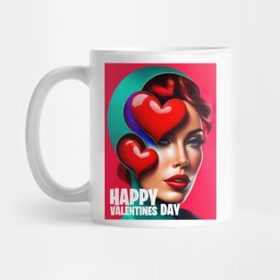 women hearts valentines day Mug